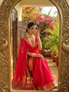 Ktd 3030 Fandy Chiffon With Ghughri Hand Work Saree